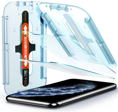 Spigen Tempered Glass Guard for iPhone 11 Pro, Apple iPhone X, Apple iPhone XS(Pack of 2)