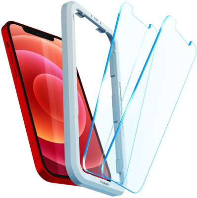 Spigen Tempered Glass Guard for iPhone 12, iPhone 12 Pro(Pack of 2)