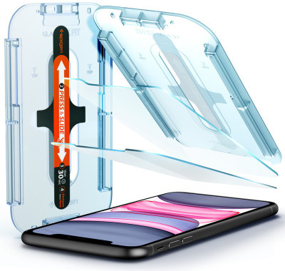 Spigen Tempered Glass Guard for iPhone 11, Apple iPhone XR(Pack of 2)