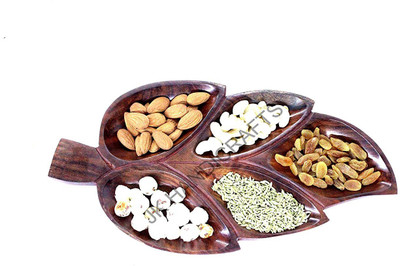 Jk Handicrafts Dry Fruit Tray Bowl Serving Set(Pack of 1)