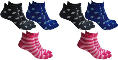PinKit Women Mid-Calf/Crew(Pack of 6)