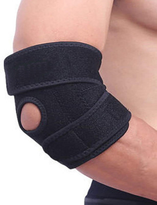 TIMA Elbow Support, Adjustable Tennis Elbow Support Brace, Great For Sprained Elbows Elbow Support(Black)