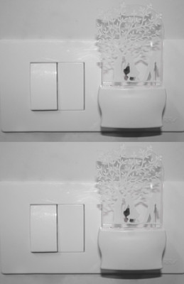 AFAST 3D Illusion Dancing Pair LED Night Lamp (Pack Of 2) Night Lamp(10 cm, White)