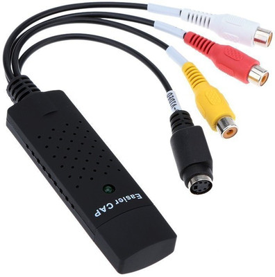TERABYTE  TV-out Cable EasyCap Audio-Video Capturing Device(Black, For Computer)