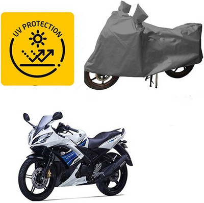 MOTOWORLD Waterproof Two Wheeler Cover for Yamaha(YZF R15 S, Grey)
