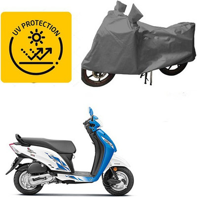 MOTOWORLD Waterproof Two Wheeler Cover for Honda(Activa i, Grey)