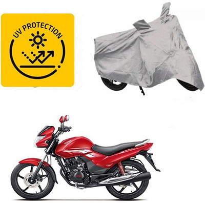 MOTOWORLD Waterproof Two Wheeler Cover for Hero(Achiever, Silver)