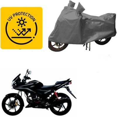 MOTOWORLD Waterproof Two Wheeler Cover for Honda(CBF Stunner, Grey)