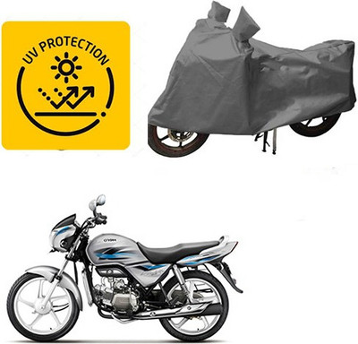 MOTOWORLD Waterproof Two Wheeler Cover for Hero(Splendor Pro, Grey)