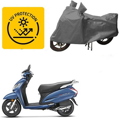 MOTOWORLD Waterproof Two Wheeler Cover for Honda(Activa 125, Grey)