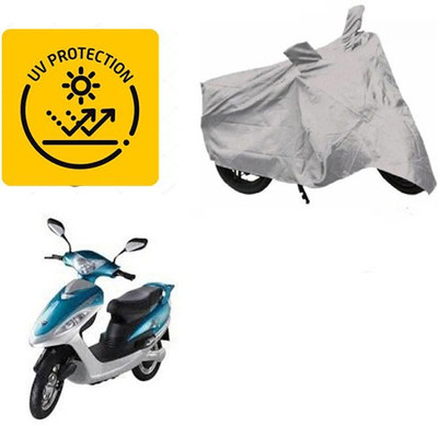 MOTOWORLD Waterproof Two Wheeler Cover for BSA Motors(Diva, Silver)