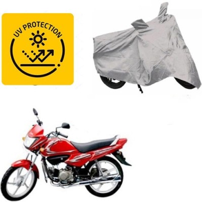 MOTOWORLD Waterproof Two Wheeler Cover for Hero(Splendor NXG, Silver)