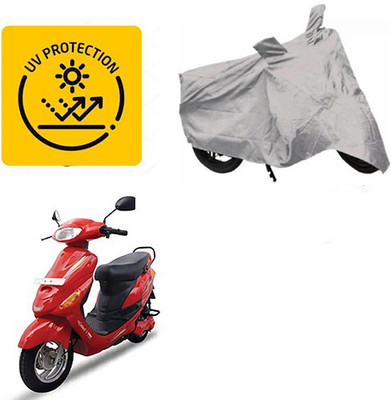MOTOWORLD Waterproof Two Wheeler Cover for Hero(E Sprint, Silver)