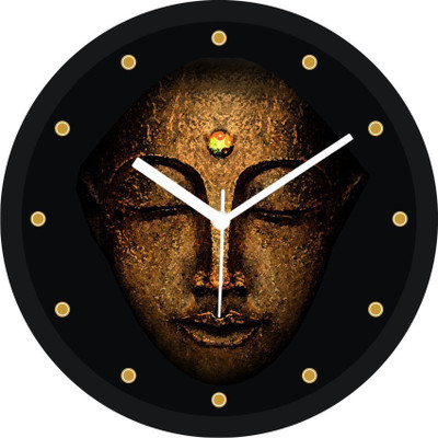 53% OFF on Regent Analog 28 cm X 28 cm Wall Clock(Black, With Glass)