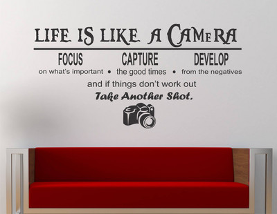 Wallzone 70 cm Camera Removable Sticker(Pack of 1)