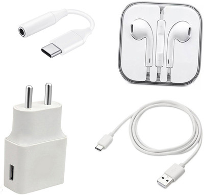 SARVIN Wall Charger Accessory Combo for Realme 7i(White)