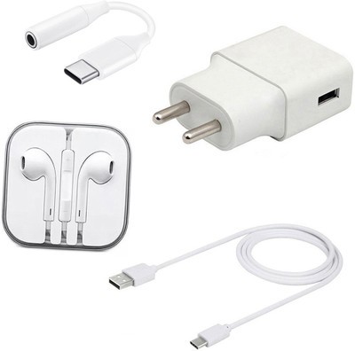SARVIN Wall Charger Accessory Combo for Vivo Y30(White)