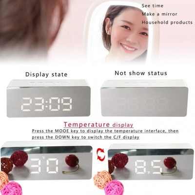 KESHAVART Digital Silver Clock