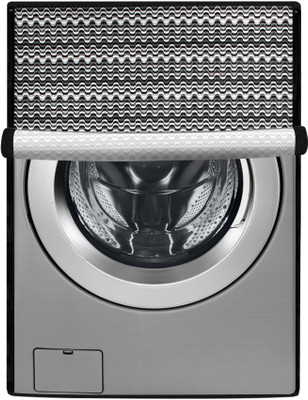Stylista Front Loading Washing Machine  Cover(Width: 61 cm, Black, white)