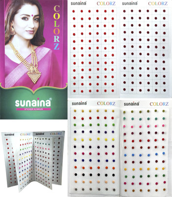 SUNAINA COLORZ 288 Bindi Book For Women (SIZE-8) FOREHEAD Multicolor ...