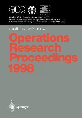 Operations Research Proceedings 1998(German, Paperback, unknown)