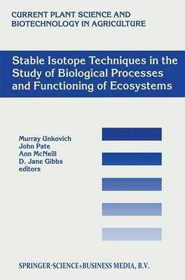 Stable Isotope Techniques in the Study of Biological Processes and Functioning of Ecosystems(English, Paperback, unknown)