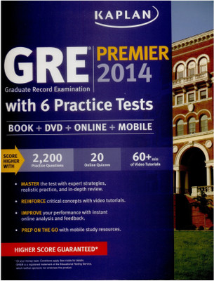 Kaplan GRE Premier with 6 Practice Tests(English, Mixed media product, Kaplan)