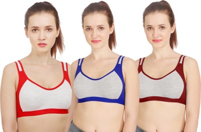 samvar SSNY Bra Women Minimizer Non Padded Bra(Red, Blue, Maroon)