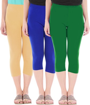 Buy That Trendz Capri Leggings Women Brown, Blue, Green Capri