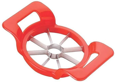 om shiv art Plastic Apple Cutter/Slicer with 8 Blades (red) Apple Chopper(Pack of 1)