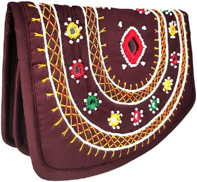 SriShopify Casual, Party Brown  Clutch