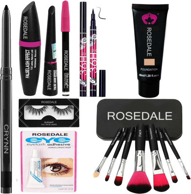 Crynn Smudge Proof Essential Makeup HD15 Beauty(15 Items in the set)