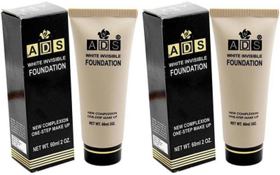 ads White invisible foundation (white 60ml each) Foundation(white, 120 ml)