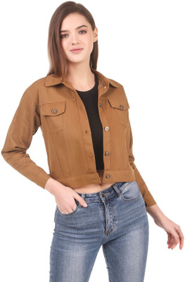 PWTI 3/4th Sleeve Solid Women Denim Jacket