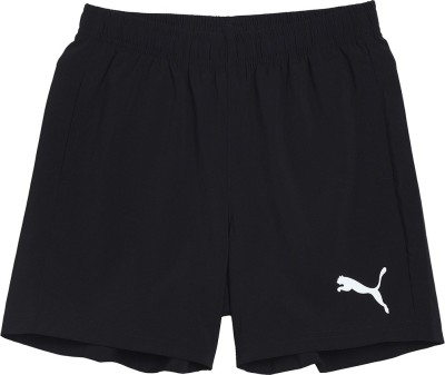 PUMA Short For Boys Casual Solid Polyester(Black, Pack of 1)