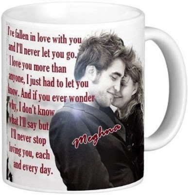 Exocticaa Romantic Gift for Meghna Quotes 88 Ceramic Coffee Mug(330 ml)