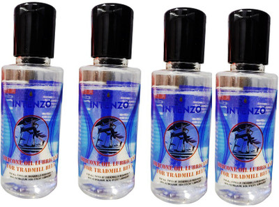 intenzo Silicone Oil Lubricant for All Type OF Treadmill Belt pack of 4 each in 100ml Manual Dispenser(0.4 L Pack of 4)