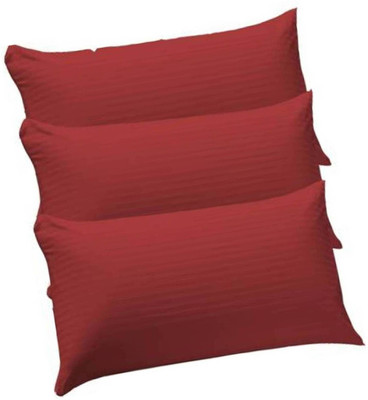 GKM Polyester Fibre Solid Sleeping Pillow Pack of 5(Maroon)