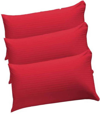 GKM Microfibre Stripes Sleeping Pillow Pack of 3(Multicolor)