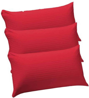 GKM Microfibre Stripes Sleeping Pillow Pack of 3(Multicolor)