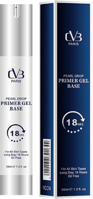 CVB Pearl Drop Primer Gel Base 18 Hours Long Lasting Primer  - 30 ml(Multicolour)