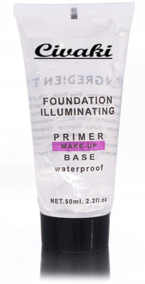CIVAKI The Makeup Primer, Makeup Base Primer, illuminating foundation primer, waterproof makeup base Primer  - 50 ml(Transparent)