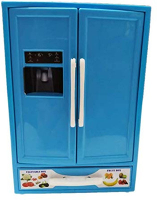 SHREEJIIH Kitchen Sets Doll House Set Toy for Kids Girls Multicolor with Realistic Plastic Kitchen & House Furniture Ware (Toy Refrigerator)