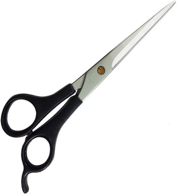 Joy Collection Stainless Steel Hair Dressing Unisex Hair Cutting Barber Scissor Saloon Scissors(Set of 1, Black, Silver)