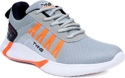 Tying Latest Range of Trendy Walking Sports Running Shoes For Men(Grey , 10)