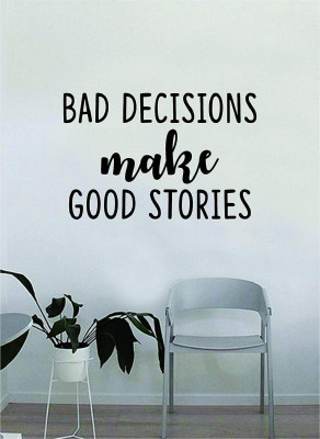 LYOMAN 59 cm makegoodstories_blk Self Adhesive Sticker(Pack of 1)