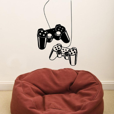 LYOMAN 59 cm controllergame_blk Self Adhesive Sticker(Pack of 1)