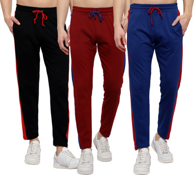 DIAZ Solid Men Multicolor Track Pants