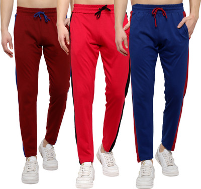 DIAZ Solid Men Multicolor Track Pants