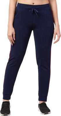 Bluecon Solid Women Dark Blue Track Pants